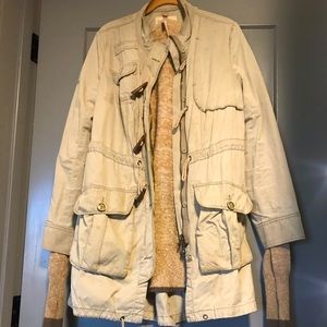 Free People Cargo Jacket *broken front zipper*